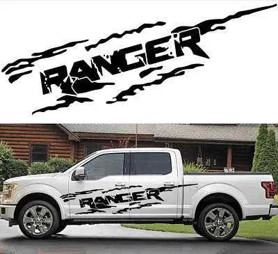 2 PCS Graphics Side Door Stickers For Ford Ranger Raptor Pickup Off Road Decal  • $103.39