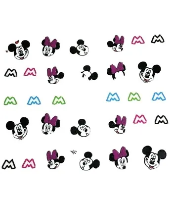 Mickey Mouse And Minnie Mouse Nail Art (water Decals)  Mickey Mouse Nail Wraps! • $2.99