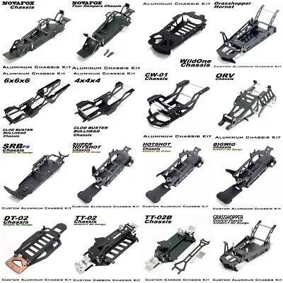 Aluminum Chassis  For TAMIYA  1/10 Grasshopper/Hornet/SRB/ORV/CW-01/WILD ONE • £114