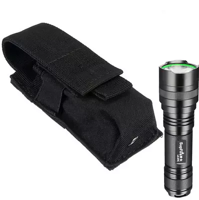 Tactical Molle Flashlight Holder Nylon Belt Holster Flashlight Torch Case Pouch • $7.99