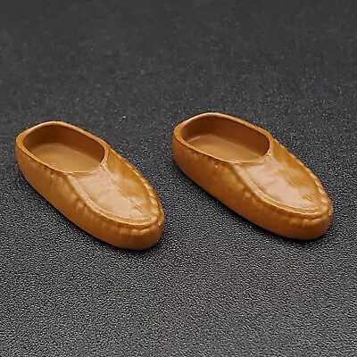 2 NEW MEGO PLANET OF THE APES BROWN SHOES Moccasins For 8” Figure CORNELIUS M38 • $7.99