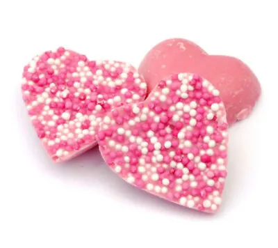 Pink Candy Hearts Sweets 500g Strawberry Flavour Valentines Weddings Kingsway • £8.44
