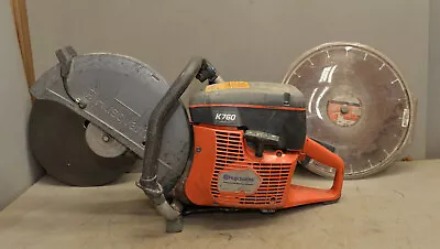 $549.99 • Buy Husquvarna K760 Cut Off Saw Stone Masonry Concrete Two 14  Blades Demo Tool