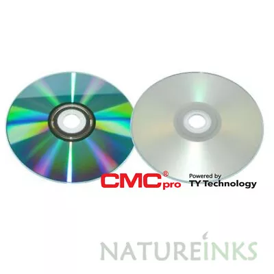 100 Taiyo Yuden JVC CMC PRO SILVER PRINTABLE Blank CD-R 48x 52X 80min CD Discs • £40.99