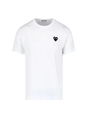 £45 • Buy Unisex Comme Des Garcons Play Logo T Shirt Size Medium #E7