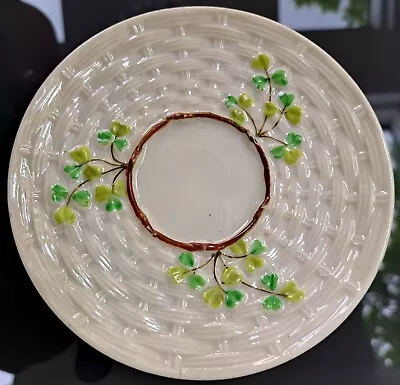 £9.95 • Buy Small Antique Belleek Porcelain 2nd Black Mark 1891-1926 Shamrock Coffee Saucer