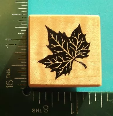 PSX PETITE MAPLE TREE LEAF Rubber Stamp B-1077 #1 • $3.96