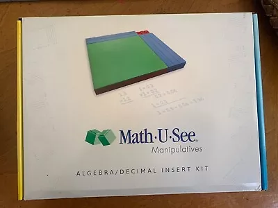 Math-U-See Manipulatives | Algebra/Decimal Insert Kit | Barely Touched • $15