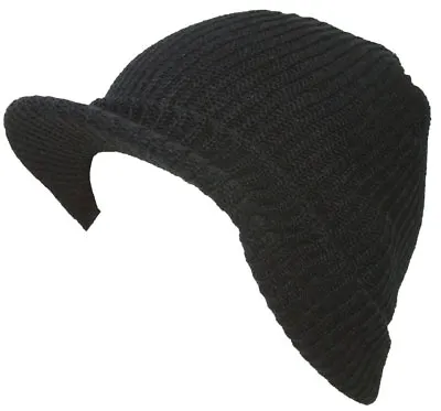 TopHeadwear GI Ribbed  Waffle Cuff Beanie Visor • $8.95