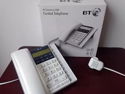 BT Converse 2300 Wall Mountable Corded Home/Office Telephone - SUPERB CONDITION • £19.99