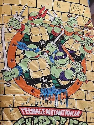 Vintage Teenage Mutant Ninja Turtle Quilt Cover 1990 • $26.41