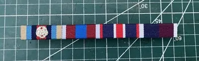 £5 • Buy MEDAL RIBBON BAR - 4 SPACE FULL SIZE - PINNED Or STUDDED Or SEWN