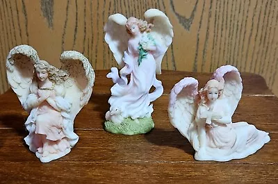 3 Roman Seraphim Classics Angels Miniature Figurines Faith Evangeline Felicia • $6.49