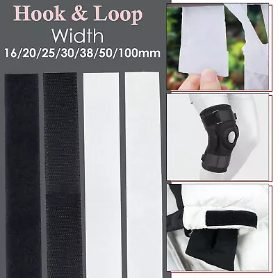 16-100mm Sew On Hook And Loops Woven Nylon Tape For Leather Furnishing Clothing • $4.05