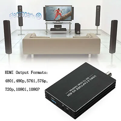 SDI To USB3.0 Video Capture Card 1080P 60FPS Video Record With HDMI Out+Mic In • $12.31