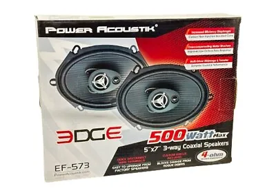 Two New Power Acoustik EF-573 5x7  Three Way Car Stereo Speakers • $30.99