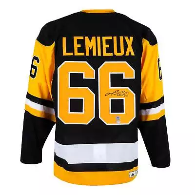 Mario Lemieux Signed Pittsburgh Penguins Stanley Cup Team Classic Adidas Jersey • $1829.02
