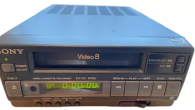 SONY EV-C3 NTSC Analog Video8 8mm Video 8 HiFi Player Recorder VCR Deck EX • $299.99