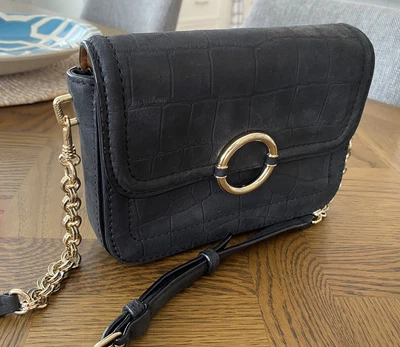 $80 • Buy OROTON Black Leather Cross Body Bag