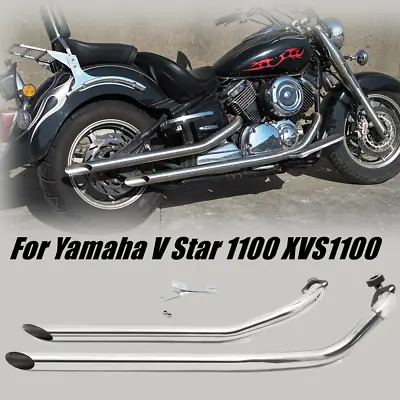 $185.14 • Buy Shortshots Staggered Exhaust Pipe For Yamaha VStar 1100 XVS1100 Custom Silverado