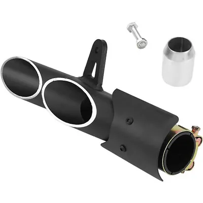 For Yamaha YZF-R6 38-51mm Dual Outlet Motorcycle Exhaust Muffler Tail Pipe New • $39.99