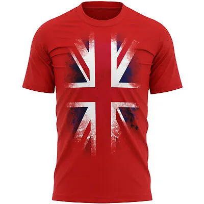 Union Jack T Shirt Slogan Country Royal Gifts For Him Queens Jubilee Mens • £14.99