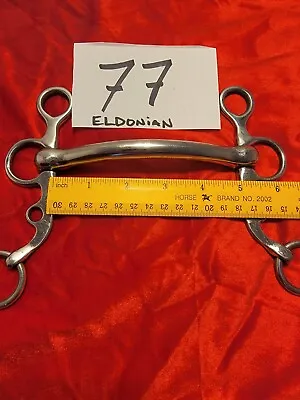 Horse Bit Eldonian Polo Eventing English Mullen Mouth Pelham 5 In Mouth With 6 I • $300