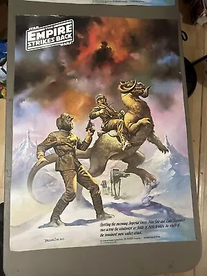 Vintage 1980 Star Wars Empire Strikes Back Boris Vallejo Coca-Cola Poster 2 Of 3 • $7.99