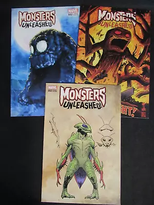 Monsters Unleashed #2 (2017) Marvel Lot (3) Different Variant Covers NM DD665 • $12.95