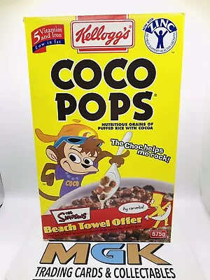 Kellogg’s The Simpsons Promotional￼ 1999 Coco Pops Cereal BOX Vintage Item￼￼ • $64.99