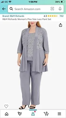 R & M Mother  Of  Bride Pants Suit • $40