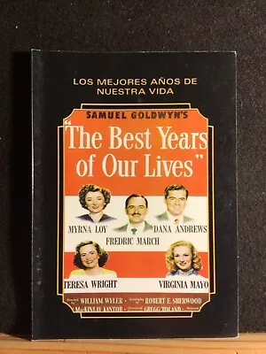 THE BEST YEARS OF OUR LIVES Ltd Edition Book MYRNA LOY DANA ANDREWS SpanishRARE • $14.99