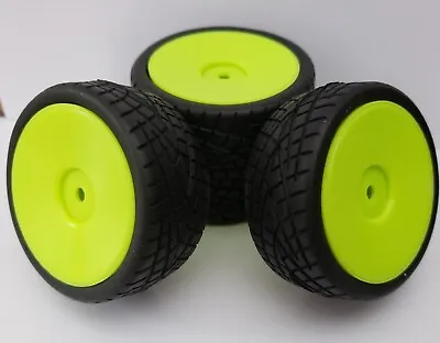 £13.99 • Buy 1/10 RC Car Touring/on Road Wheels & Tyres X4 Green