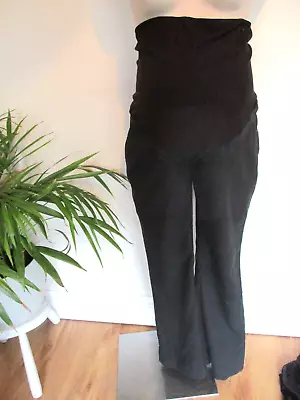 Next Maternity Smart Black Bootcut Work Trousers Size 12 • £7
