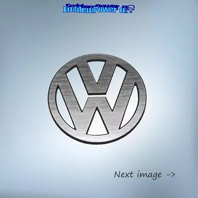 VW Volkswagen Logo 60mm Emblem Brushed Aufkleber Sticker Badge Decal Model • $8.71