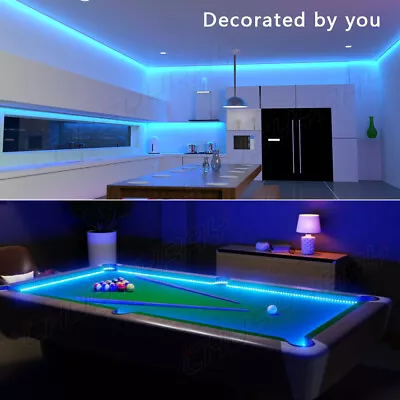 $18.99 • Buy Bar Billiard Pool Table Bumper LED Blue Colour Changing Lights Remote Controlled