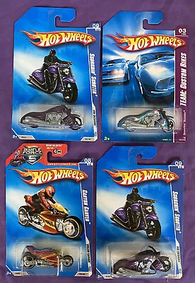 Hot Wheels Lot Of 4 Motorcycle Designs Dream Garage 2007 2008 NIB ZZ • $20