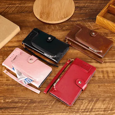 For Xiaomi Redmi Y1 5a 5 Plus Note 5 5a Pro Zip Wallet Case Leather Flip Cover  • $17.59