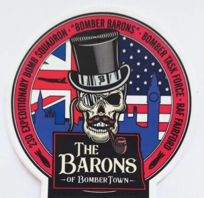 £3.99 • Buy USAF 23rd EBS Bomber Barons B-52 Taskforce Deployment RAF Fairford Vinyl Sticker