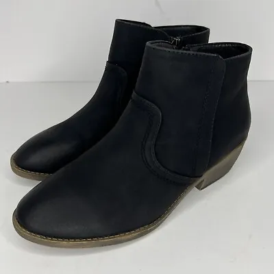 Maurices Boots Women's Size 9 Cleo Black Fabric Zippered Heel Ankle Booties • $27.85