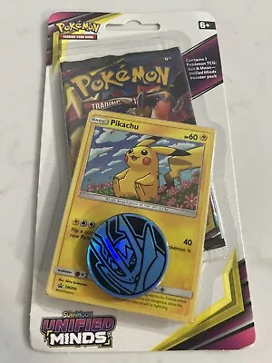 Pokemon Unified Minds Sun & Moon Booster Pack FACTORY SEALED - Pikachu • $30