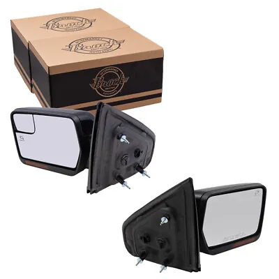 Set Power Folding Mirrors Fit 09-14 Ford F150 Pickup Heated Signal Spotter Glass • $281.30