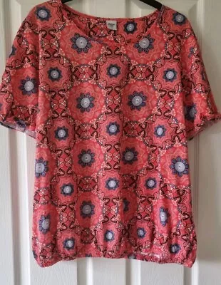 Gorgeous Ladies COTTON TRADERS Summer Top Size 22 • £2