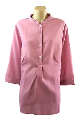 NWT Zanzea Ladies Pink Shirt Top Casual Resort Work Design  |  Plus Size 20 3XL • $10.50