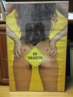 No Tailgating ORIGINAL Man Cave Car Garage Vintage Poster 1986 Sam Maxwell 10675 • $39.97