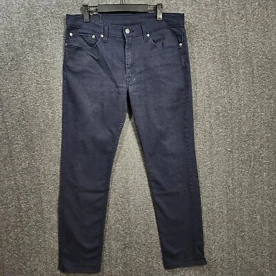 Levis Men's 511 SlimFit Stretch Flannel Jeans Dark Blue Size 34x32 (L30) • $19.99
