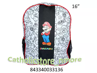 Mario Bros  Backpack 16” School Backpack • $19.99