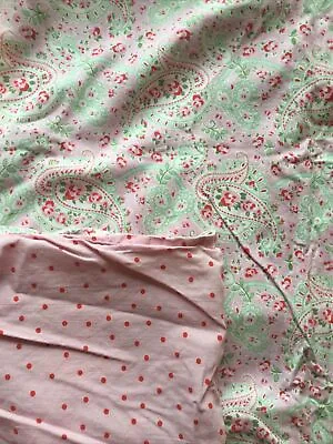 Cath Kidston Ikea Paisley Pink Duvet Large Single (two Very Small Fabric Tears) • £4.99