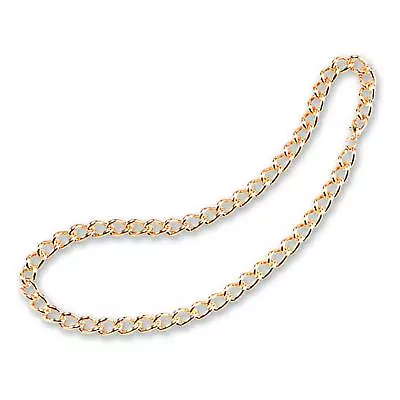 24  Gold Heavy Duty Metal Halloween Stag Do Gangster Fancy Dress Chain Accessory • £6.96