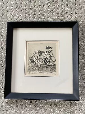 Margaret Ann Gaug “George” Etching Artist Signed • $125